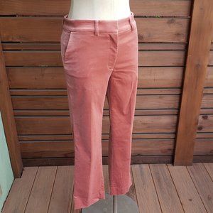 Frame Faithful Velvet Straight Leg Pant in Rose